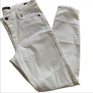 White MidRise Skinny Jeans